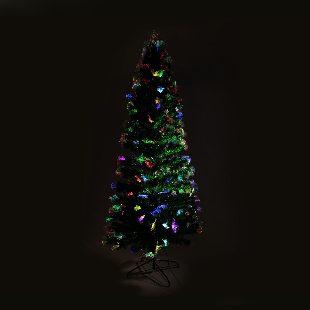 Christabelle 2.1m Enchanted Fibre Optic Christmas Tree – Twinkling Lights & Star Topper