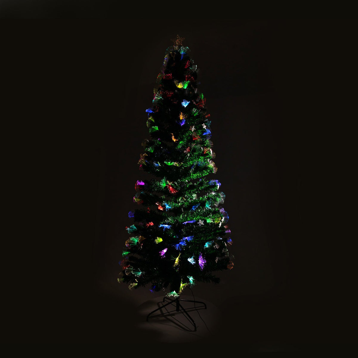 Christabelle 2.1m Enchanted Fibre Optic Christmas Tree – Twinkling Lights & Star Topper