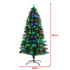 Christabelle 2.1m Enchanted Fibre Optic Christmas Tree – Twinkling Lights & Star Topper