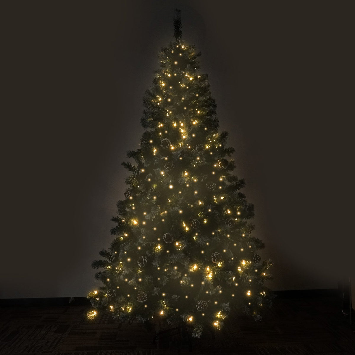 Christabelle 2.7m Pre-Lit LED Christmas Tree with Pine Cones