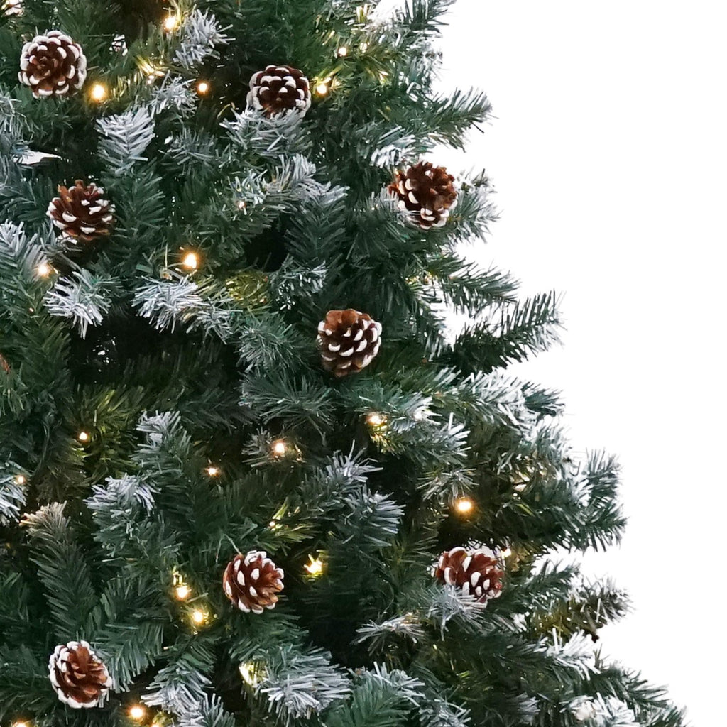 Christabelle 2.7m Pre-Lit LED Christmas Tree with Pine Cones