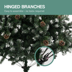 Christabelle 2.7m Pre-Lit LED Christmas Tree with Pine Cones