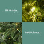 Christabelle 1.8m Everglow Fir Pre-Lit Christmas Tree – 300 LED Lights