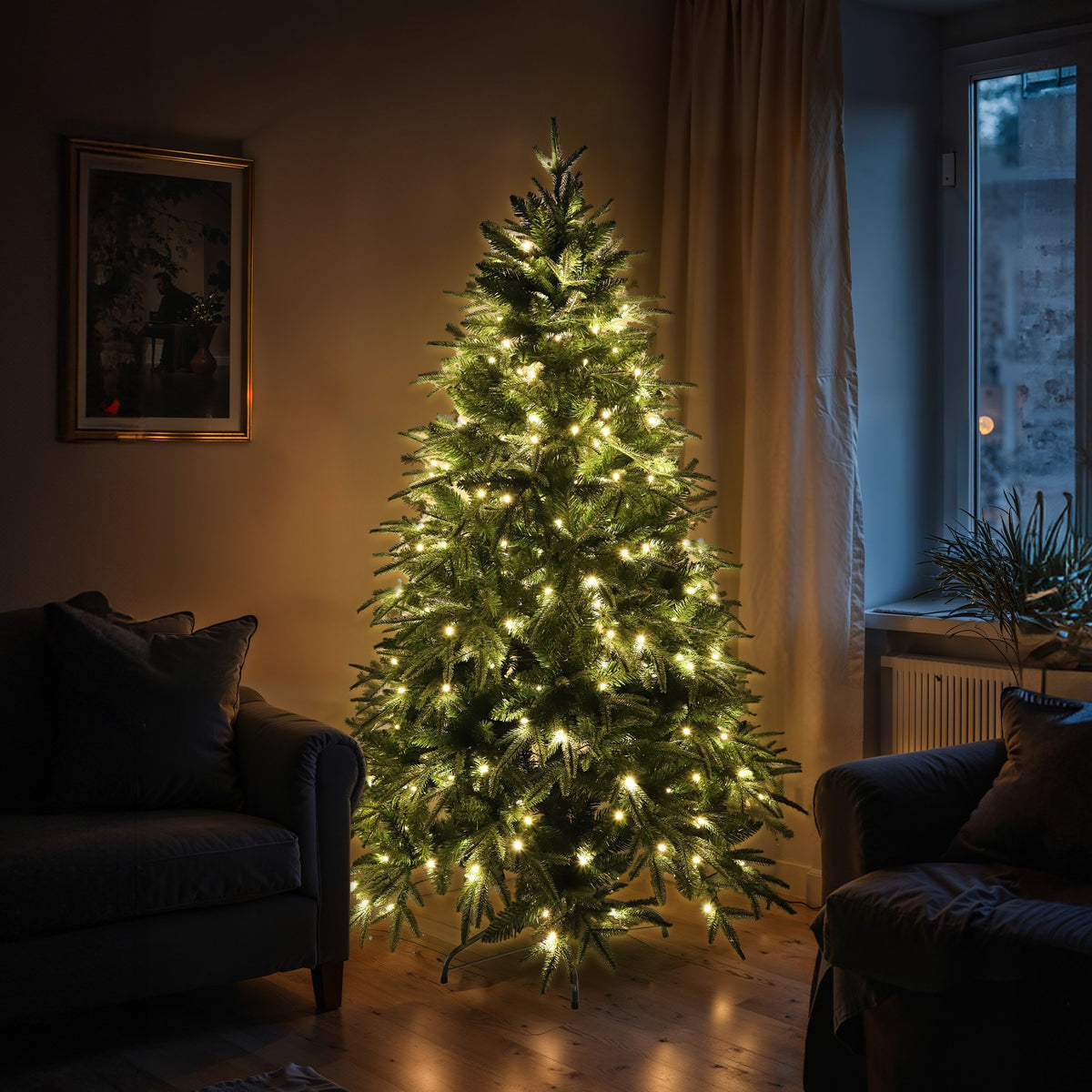 Christabelle 1.8m Everglow Fir Pre-Lit Christmas Tree – 300 LED Lights