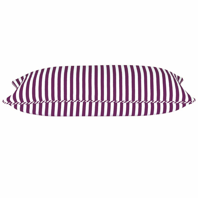 Dandi Fuchsia & White Striped Cushion Cover – 35 × 60cm