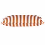 Dandi Orange & White Striped Cushion Cover – 35 × 60cm