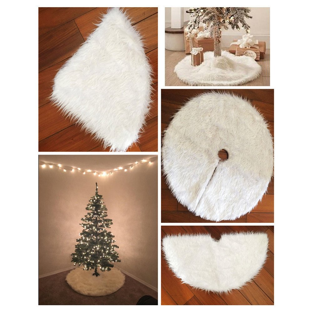 Snow Plush Christmas Tree Skirt – 78cm