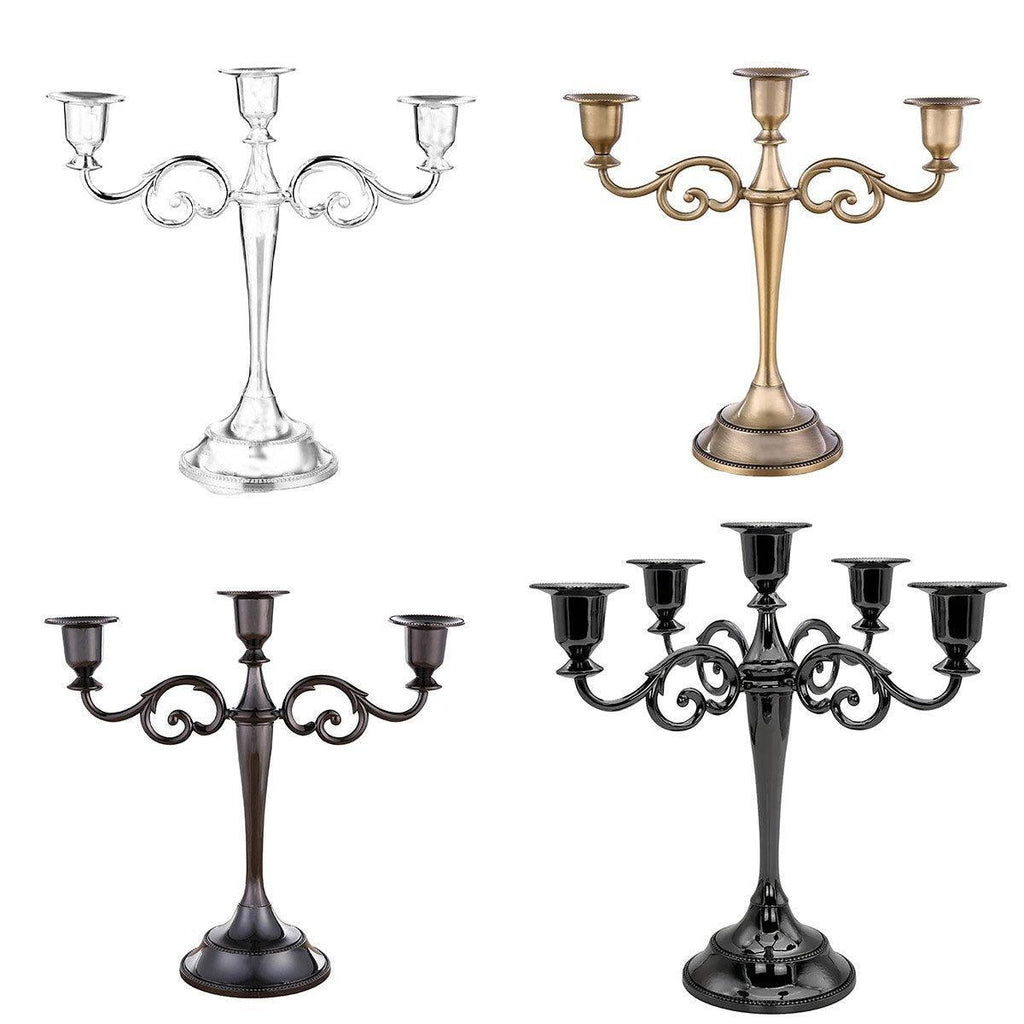 Bronze Alloy Candelabra – 3 Arm Candle Holder