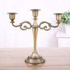Bronze Alloy Candelabra – 3 Arm Candle Holder