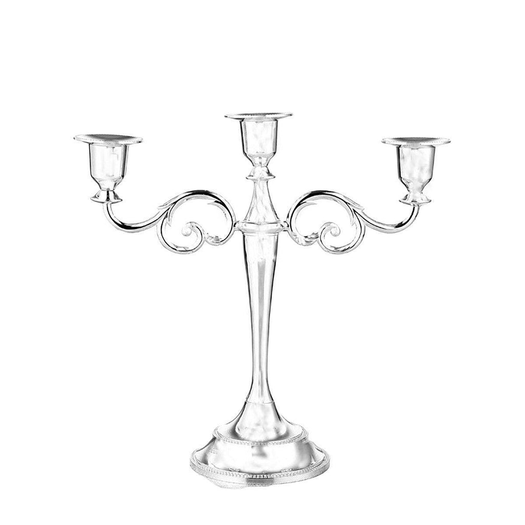 Bronze Alloy Candelabra – 3 Arm Candle Holder