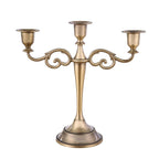 Bronze Alloy Candelabra – 3 Arm Candle Holder