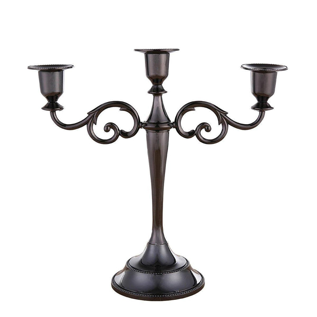 Bronze Alloy Candelabra – 3 Arm Candle Holder