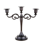Bronze Alloy Candelabra – 3 Arm Candle Holder