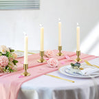 6PCS Gold Candle Holder Decoration Tabletop for Christmas Romantic Dinner Decor