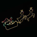 Pre-Lit Double Reindeer Sleigh – Twinkling Rope Lights