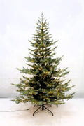 Grey Green Pre-Lit Christmas Tree – 7.5ft | Built-In LEDs