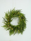 LED Pine Christmas Wreath – 61cm | USB Powered