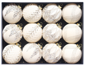 FLOCK AF — Beige & Gold 12-Piece Velvet Bauble Set
