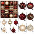Red & White Christmas Baubles – 44pc Gift Box
