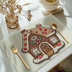 4-Pack Festive Printed Insulated Placemat for Australian Summer Holidays - Style 2 Seasonal Designs for Boxing Day and New Year Celebrations