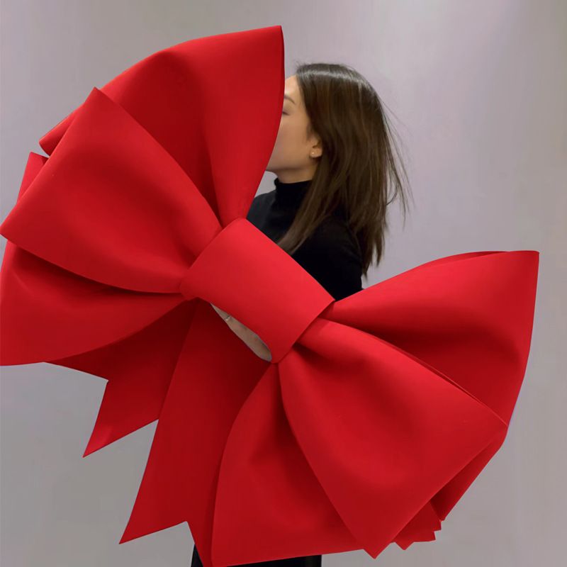 Giant Dark Red Christmas Bow – 75cm x 100cm | DIY Kit