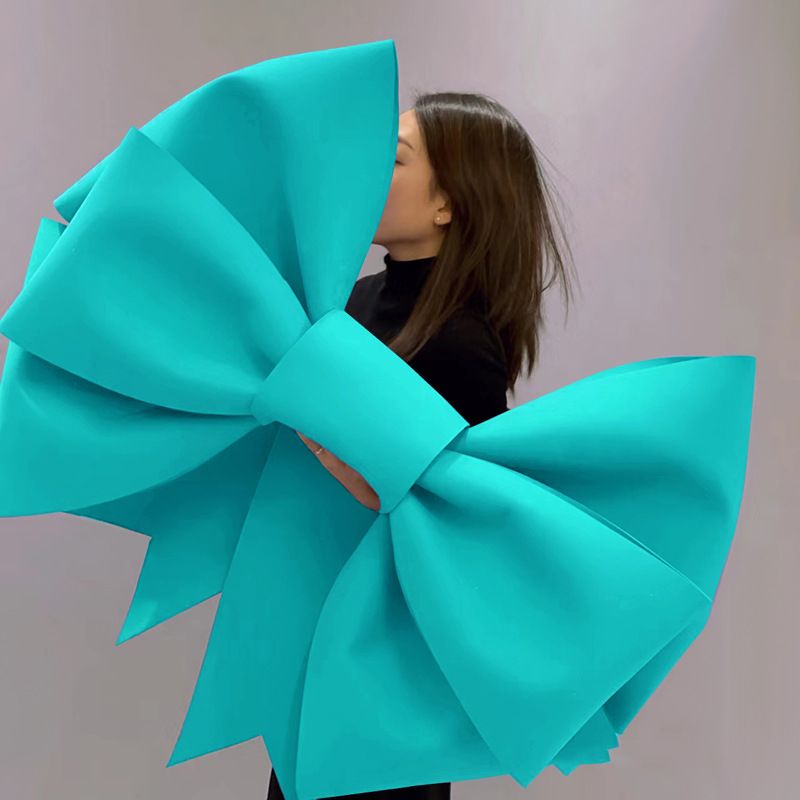 Giant Light Blue Christmas Bow – 75cm x 100cm | DIY Kit
