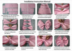 Giant Light Blue Christmas Bow – 75cm x 100cm | DIY Kit