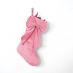 Oversized Velvet Christmas Stocking – Watermelon Red | 18in