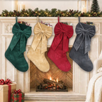 Oversized Velvet Christmas Stocking – Watermelon Red | 18in