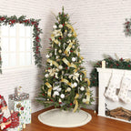 Cable Knit Christmas Tree Skirt – White | 24in