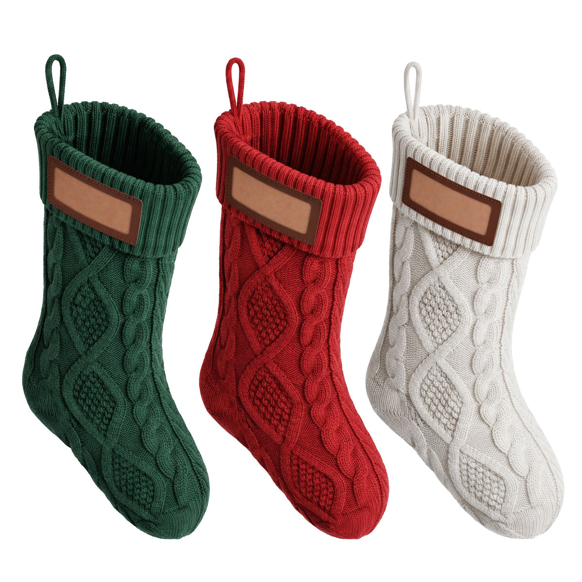 Personalised Christmas Stockings – Set of 3 | 40cm