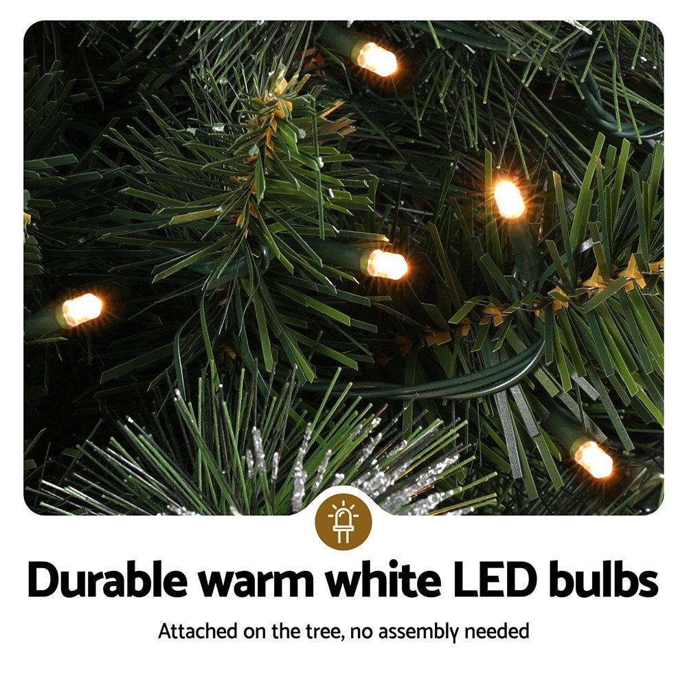 MINI AF 90cm Potted Snowy Christmas Tree – Warm LED Lights