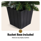 MINI AF 90cm Potted Snowy Christmas Tree – Warm LED Lights