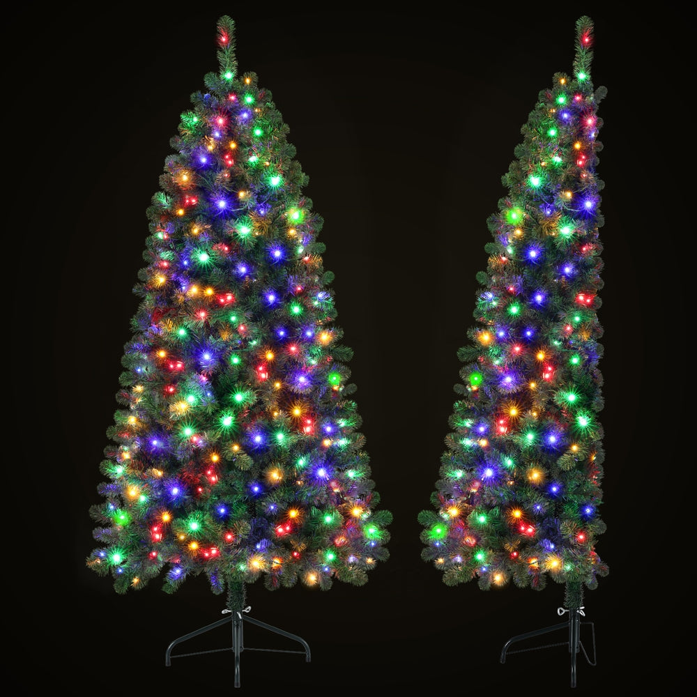 LIT AF 1.8m Corner Christmas Tree – Multi-Colour LED Lights