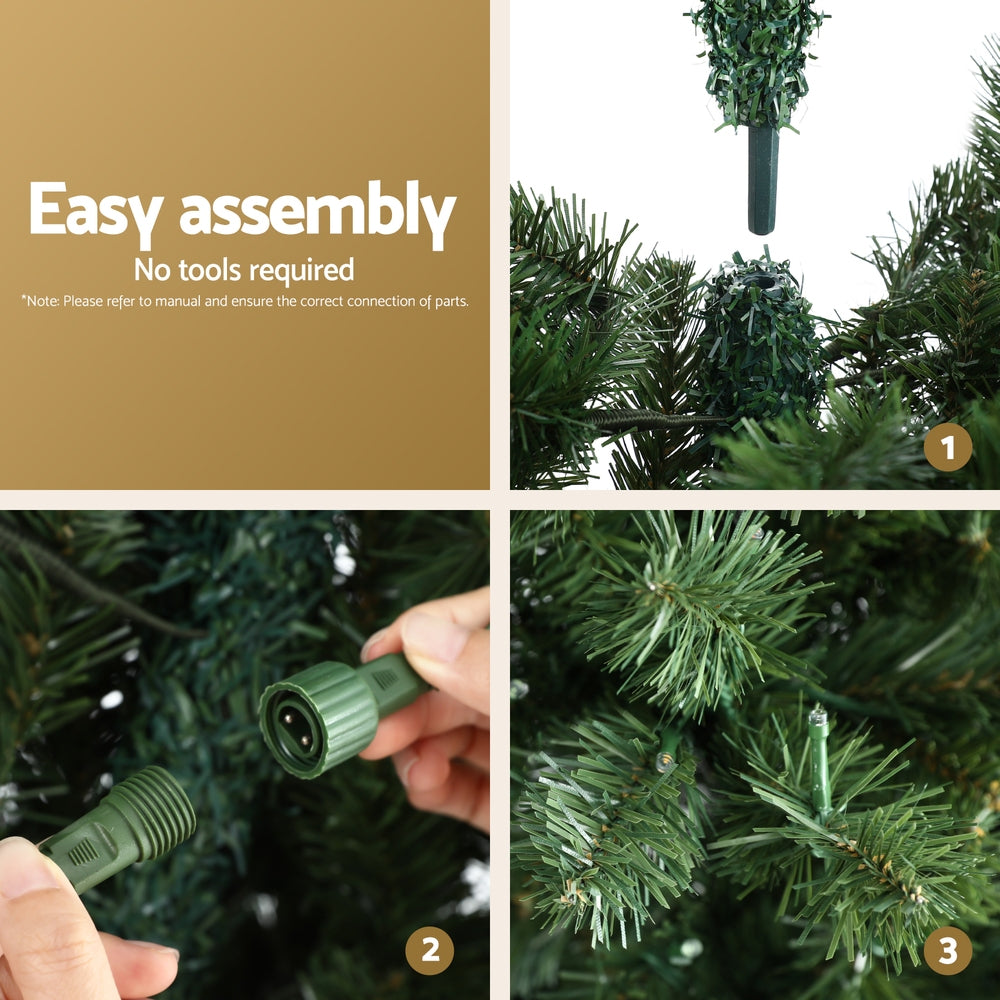 LIT AF 1.8m Corner Christmas Tree – Multi-Colour LED Lights