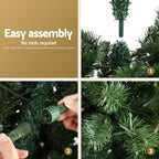 LIT AF 1.8m Corner Christmas Tree – Multi-Colour LED Lights