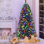 LIT AF 1.8m Corner Christmas Tree – Multi-Colour LED Lights