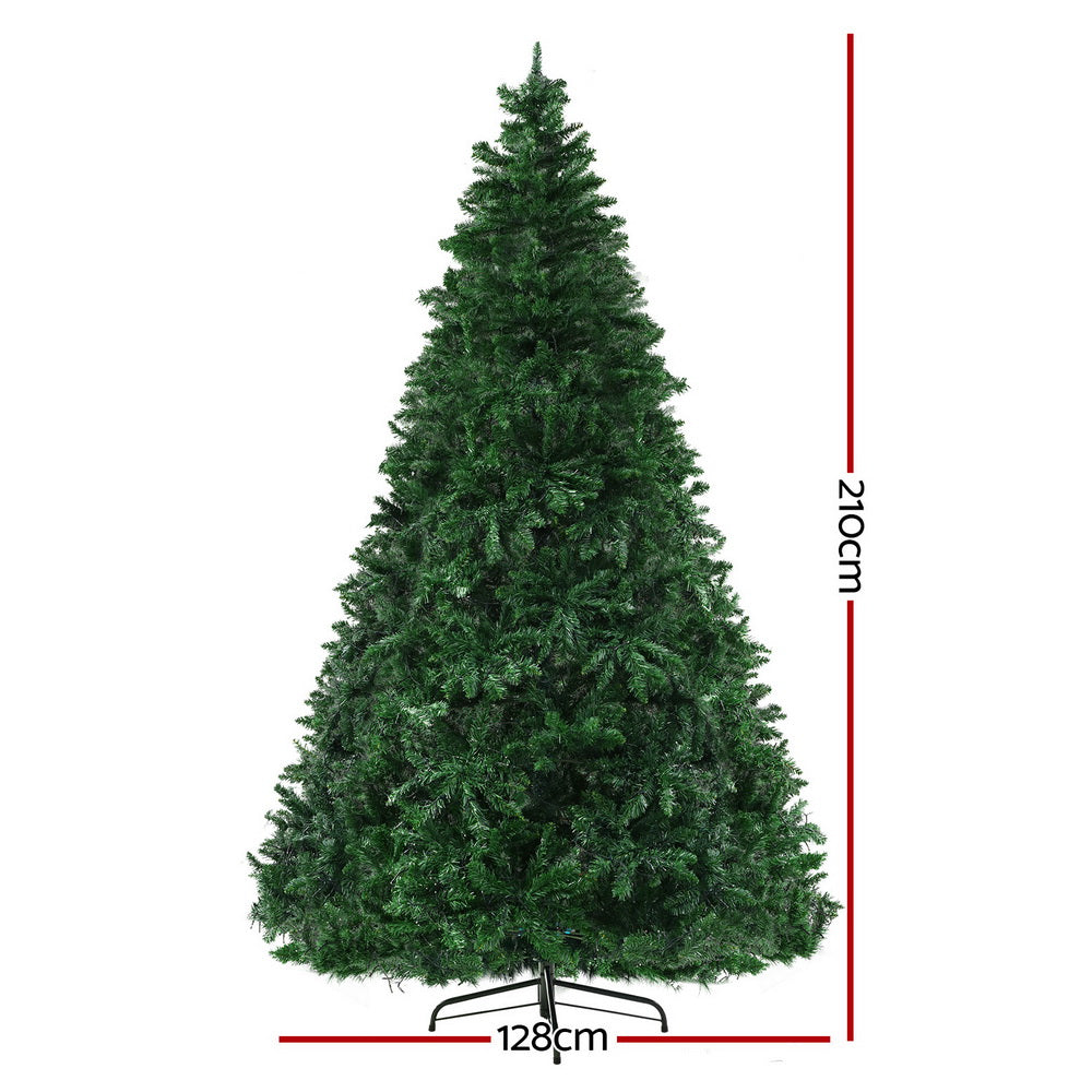 2.1m Pre-Lit Christmas Tree – 1,134 Multi-Coloured LEDs