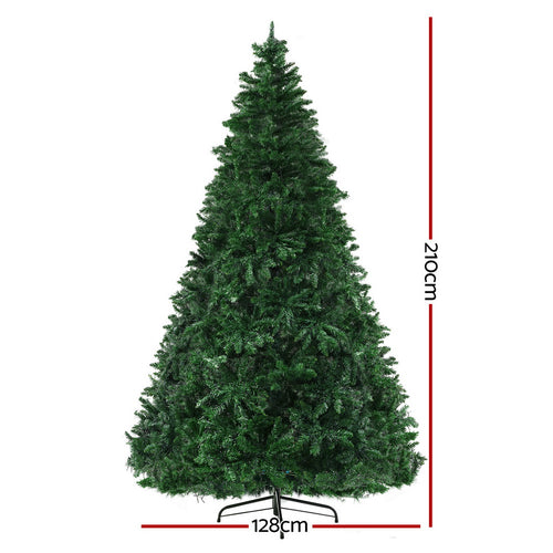 2.1m Pre-Lit Christmas Tree – 1,134 Multi-Coloured LEDs