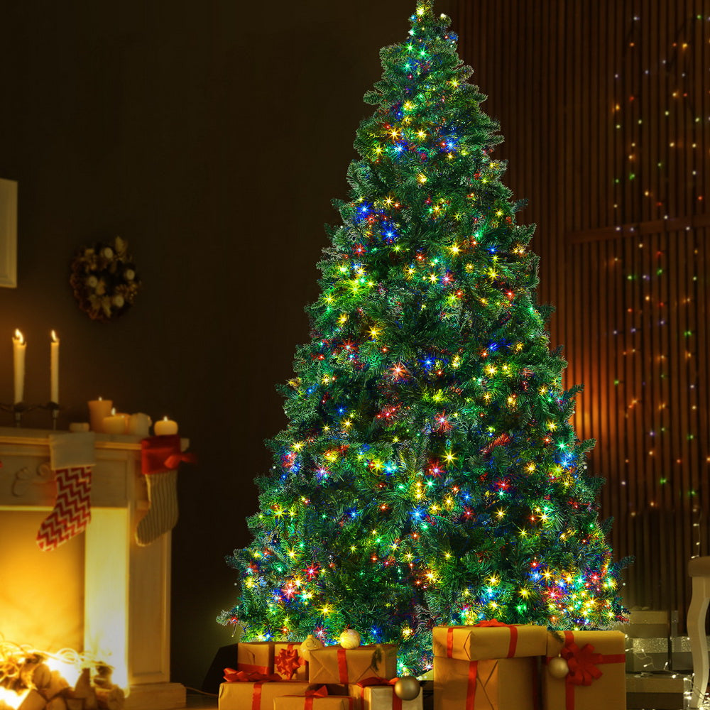 2.1m Pre-Lit Christmas Tree – 1,134 Multi-Coloured LEDs