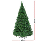 Pre-Lit Christmas Tree – 2.7m | 1,800 Warm White LEDs