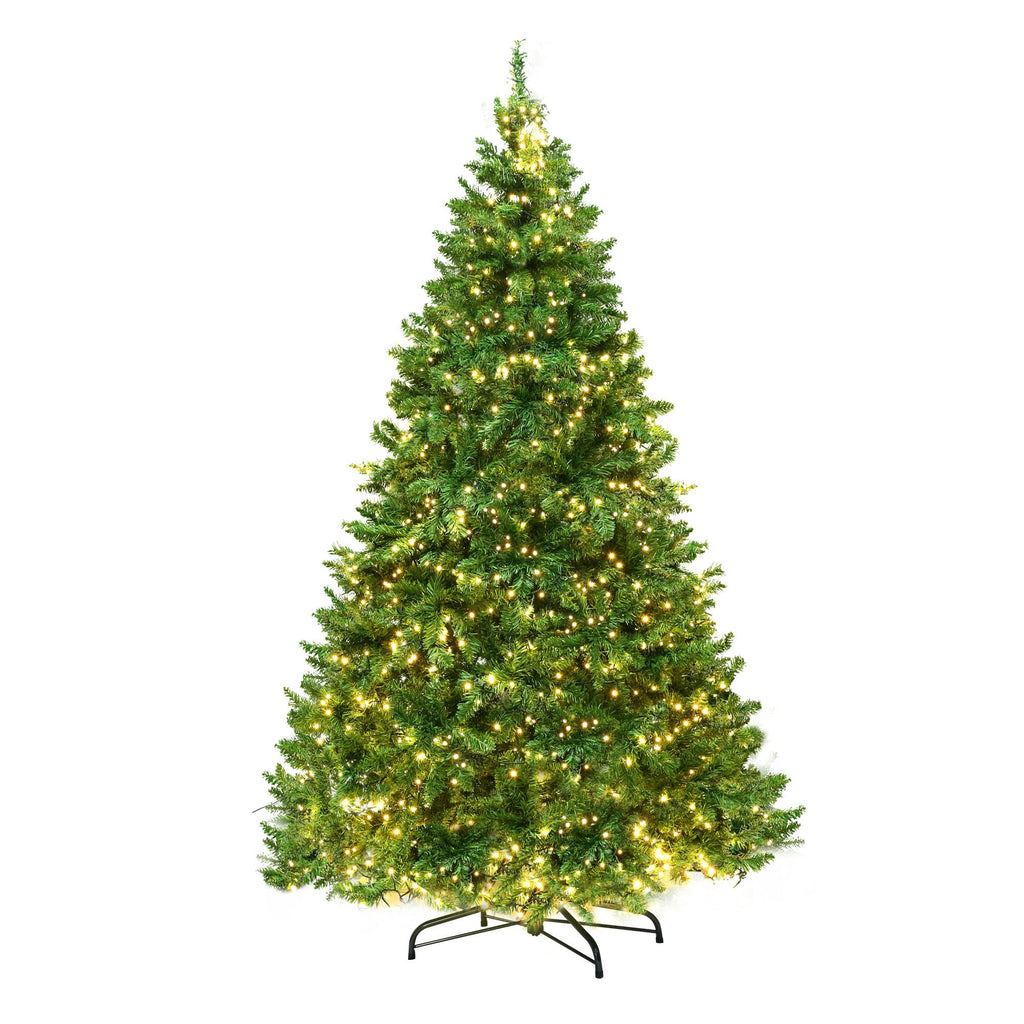Pre-Lit Christmas Tree – 2.7m | 1,800 Warm White LEDs