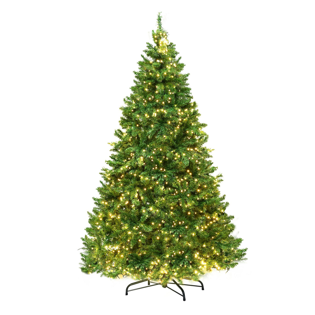 Pre-Lit Christmas Tree – 2.7m | 1,800 Warm White LEDs