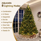 Pre-Lit Christmas Tree – 2.7m | 1,800 Warm White LEDs