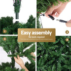 Pre-Lit Christmas Tree – 2.7m | 1,800 Warm White LEDs