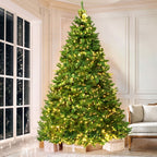 Pre-Lit Christmas Tree – 2.7m | 1,800 Warm White LEDs