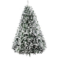 2.4m Snow-Flocked Christmas Tree – 1,500 Tips