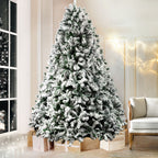 2.4m Snow-Flocked Christmas Tree – 1,500 Tips