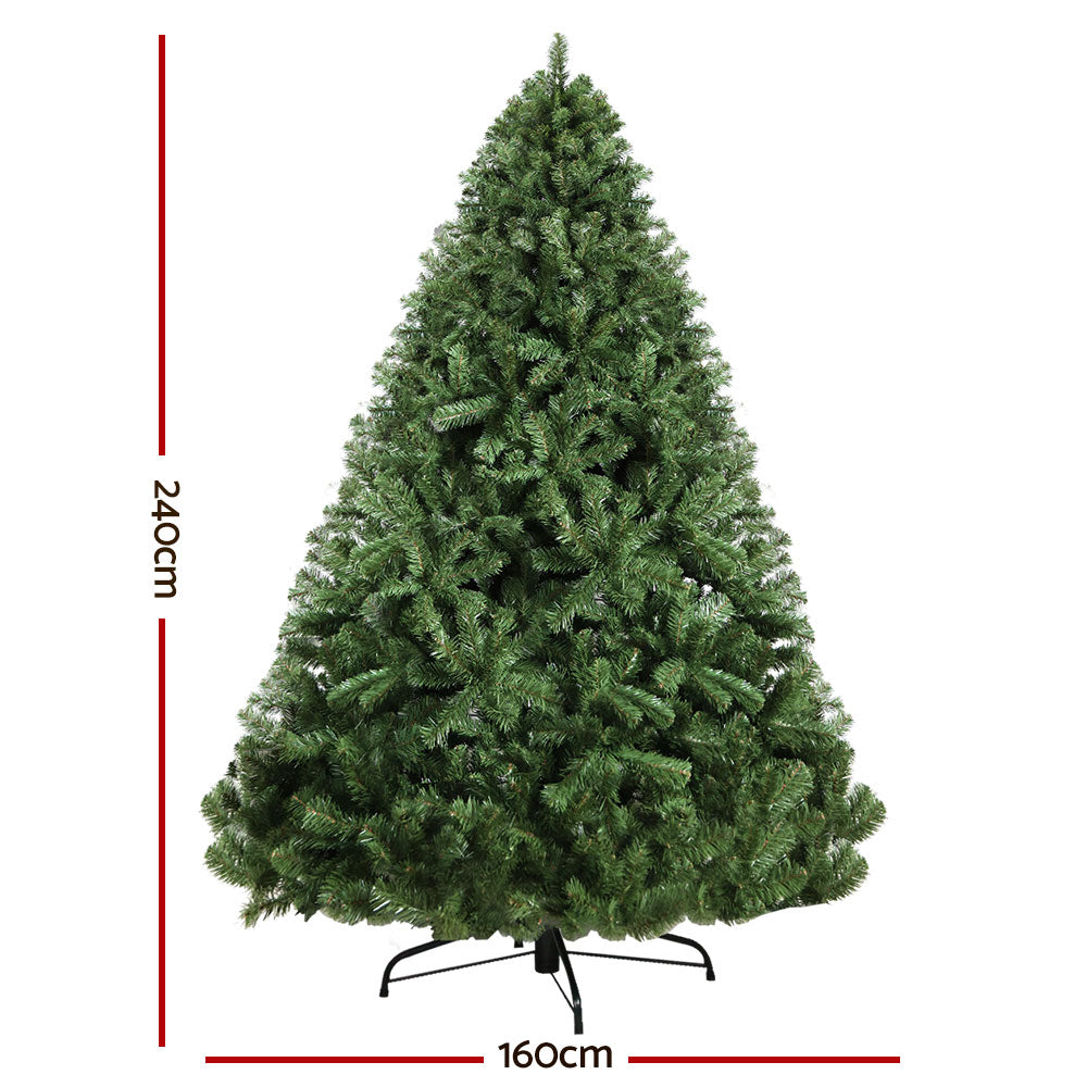 2.4m Full Christmas Tree – 1500 Tips