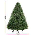 2.4m Full Christmas Tree – 1500 Tips